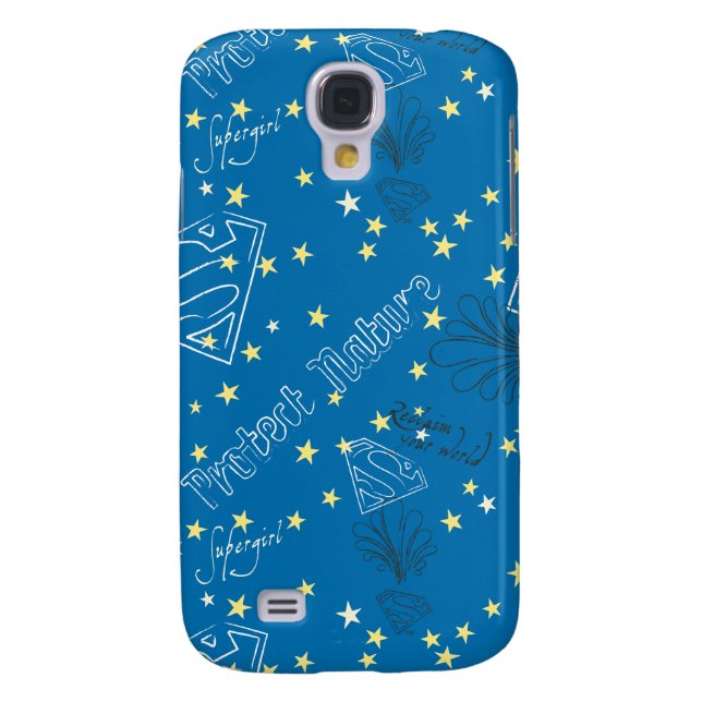 Supergirl Protect Nattern Pattern Case-Mate Samsung Galaxy Hülle (Rückseite)