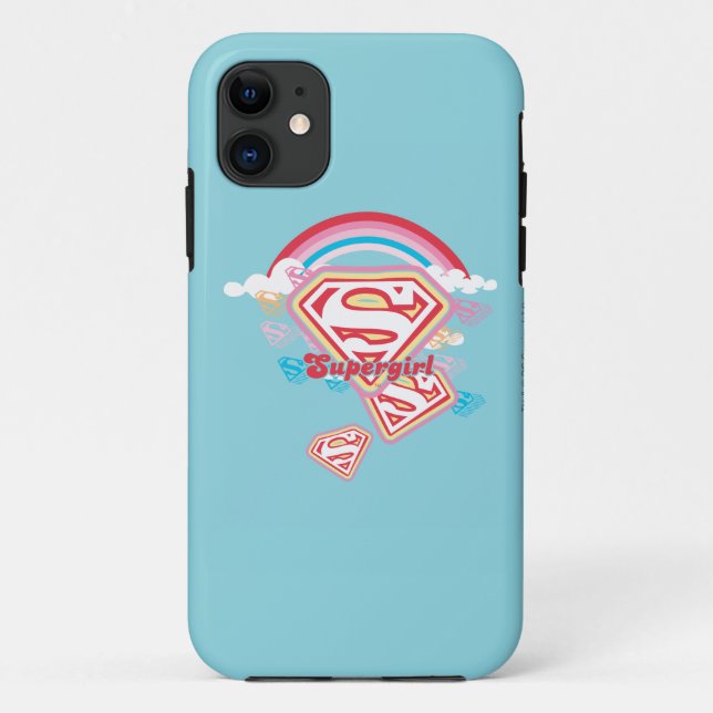 Supergirl Rainbow 2 Case-Mate iPhone Hülle (Rückseite)