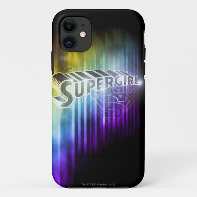 Supergirl Rainbow Case-Mate iPhone Hülle (Rückseite)