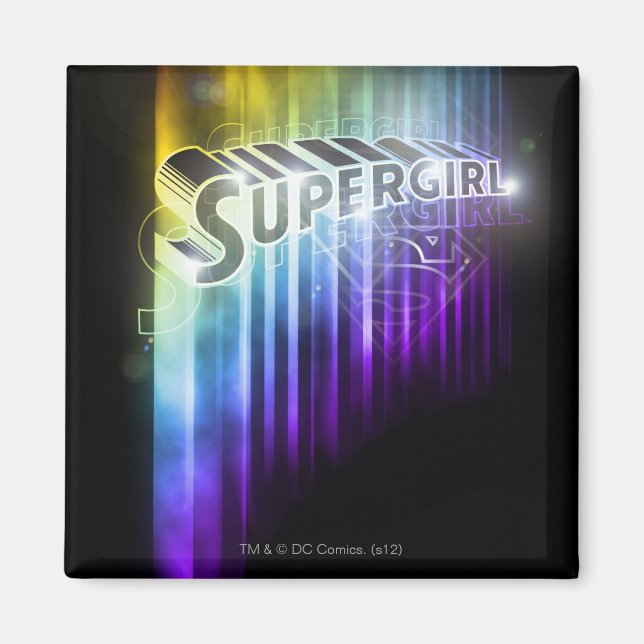 Supergirl Rainbow Magnet (Vorne)