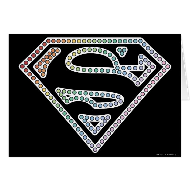 Supergirl Rainbow Outline Logo (Vorderseite (Horizontal))