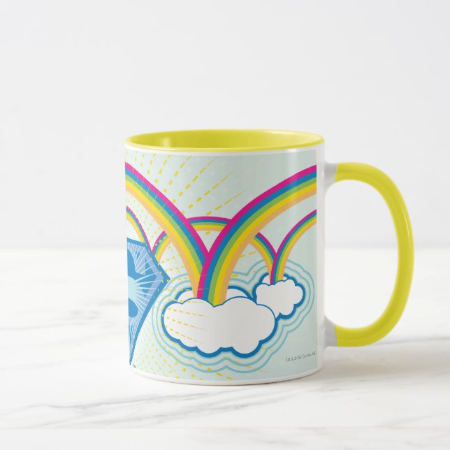 Supergirl Rainbow Pattern Tasse (Rechts)