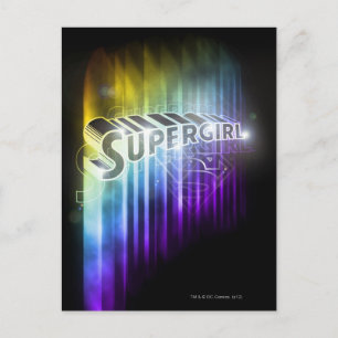 Supergirl Rainbow Postkarte