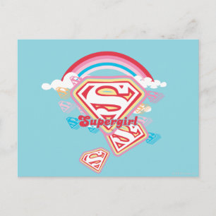 Supergirl Rainbow Postkarte