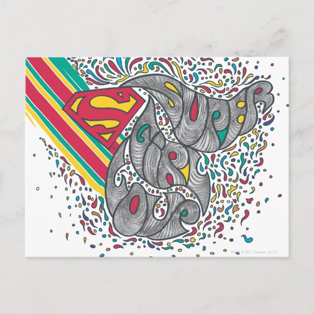 Supergirl Random World 2 Postkarte (Vorderseite)