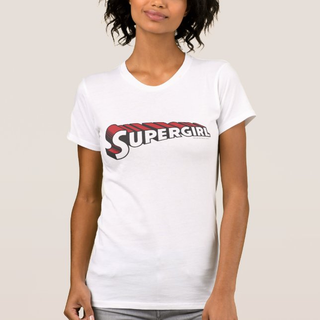 Supergirl Red and White Logo T-Shirt (Vorderseite)