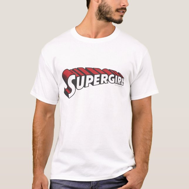 Supergirl Red and White Logo T-Shirt (Vorderseite)