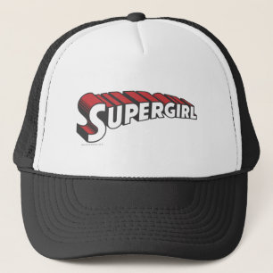 Supergirl Red and White Logo Truckerkappe