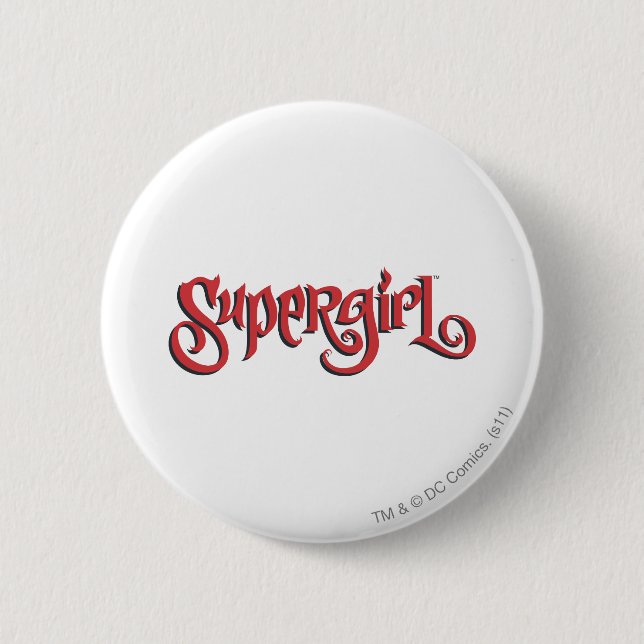 Supergirl Red Logo Button (Vorderseite)