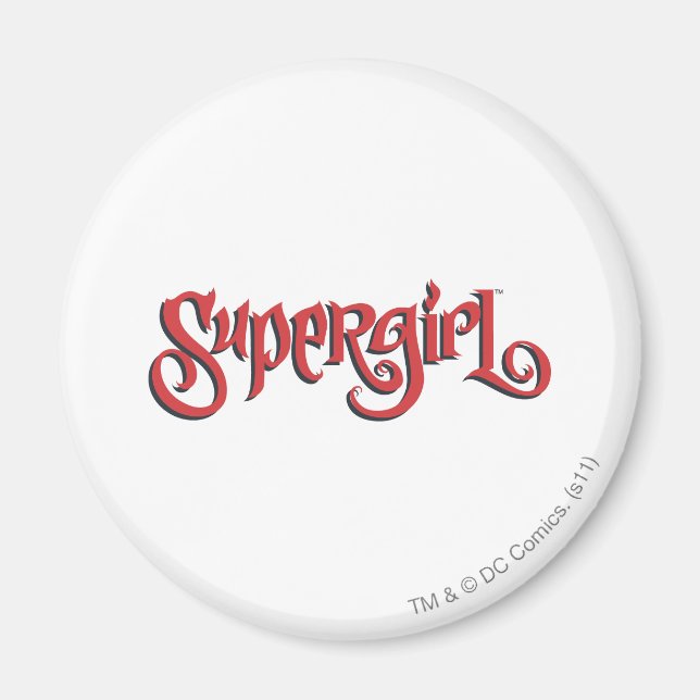 Supergirl Red Logo Magnet (Vorne)