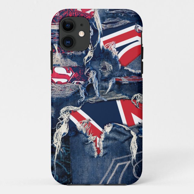 Supergirl Red, White & Blue Case-Mate iPhone Hülle (Rückseite)