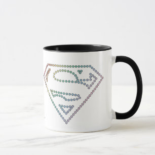 Supergirl Regenbogen-Kontur-Logo Tasse
