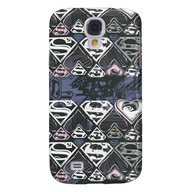Supergirl Repeat S Pattern Case-Mate Samsung Galaxy Hülle (Rückseite)