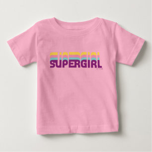 Supergirl Retro Colorshift Graphic Baby T-shirt