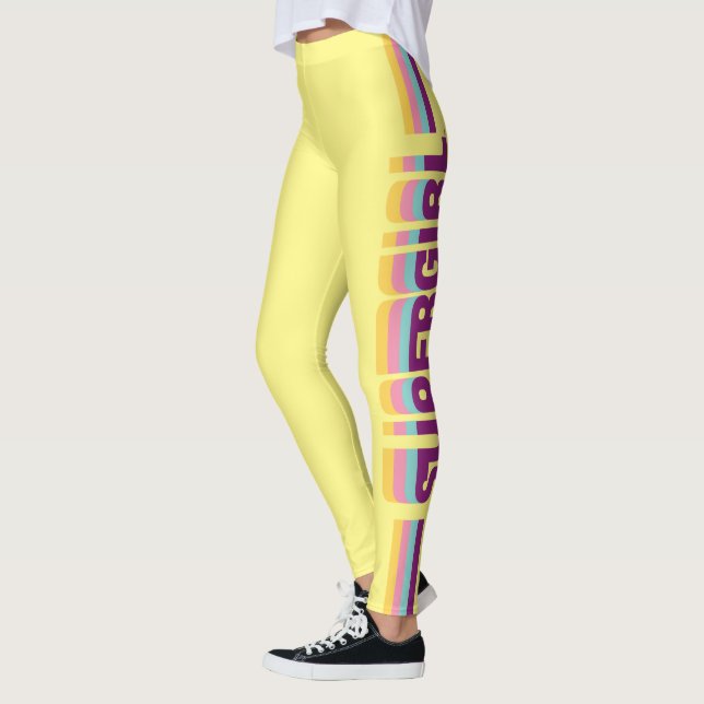 Supergirl Retro Colorshift Graphic Leggings (Links)