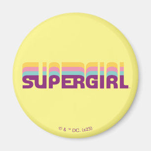 Supergirl Retro Colorshift Graphic Magnet