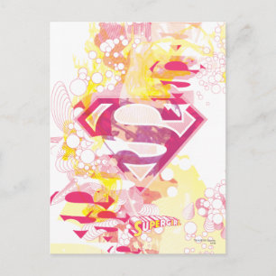 Supergirl Retro Logo Postkarte