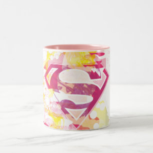 Supergirl Retro Logo Zweifarbige Tasse