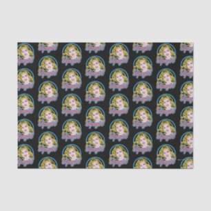 Supergirl Retro Neon Lights Graphic Seidenpapier