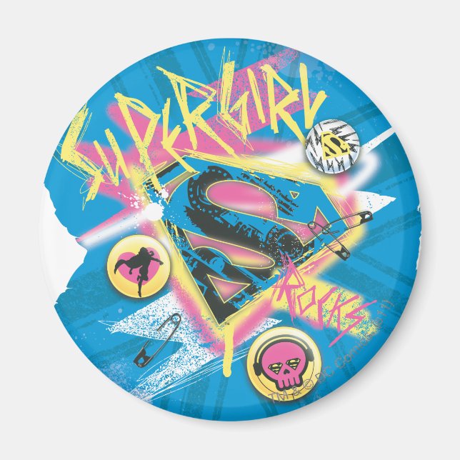 Supergirl Rocks Magnet (Vorne)