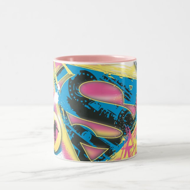 Supergirl Rocks Zweifarbige Tasse (Mittel)