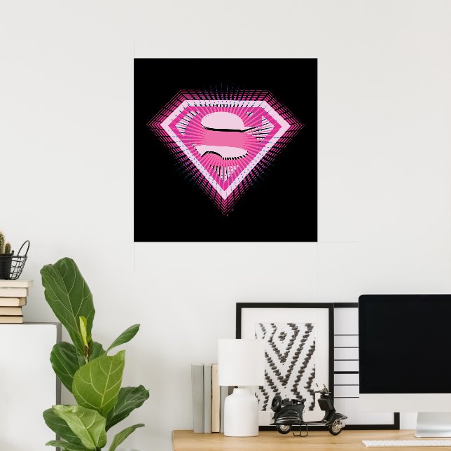 Supergirl Rosa Logo Poster (Heimbüro)