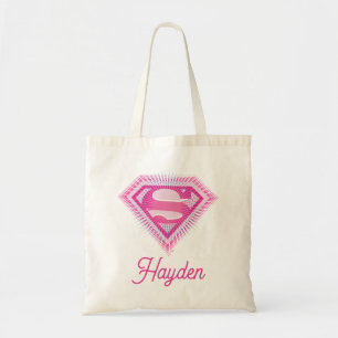 Supergirl Rosa Logo Tragetasche