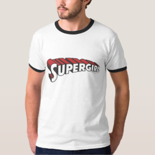 Supergirl Rot und Weiß Logo T-Shirt