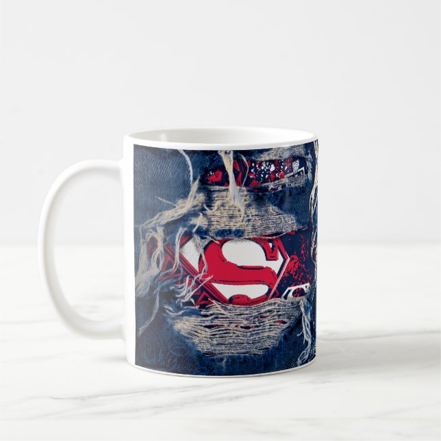 Supergirl Rot, Weiß u. Blau Tasse (Links)