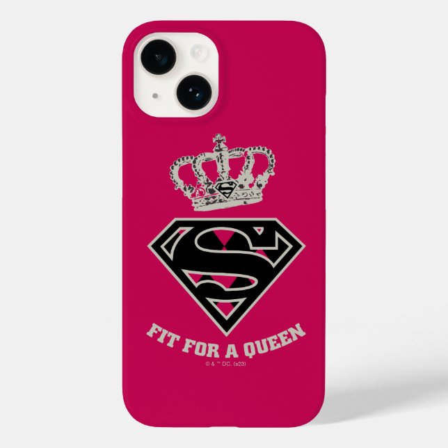 Supergirl S-Schild "Fit for a Queen" Case-Mate iPhone Hülle (Rückseite)