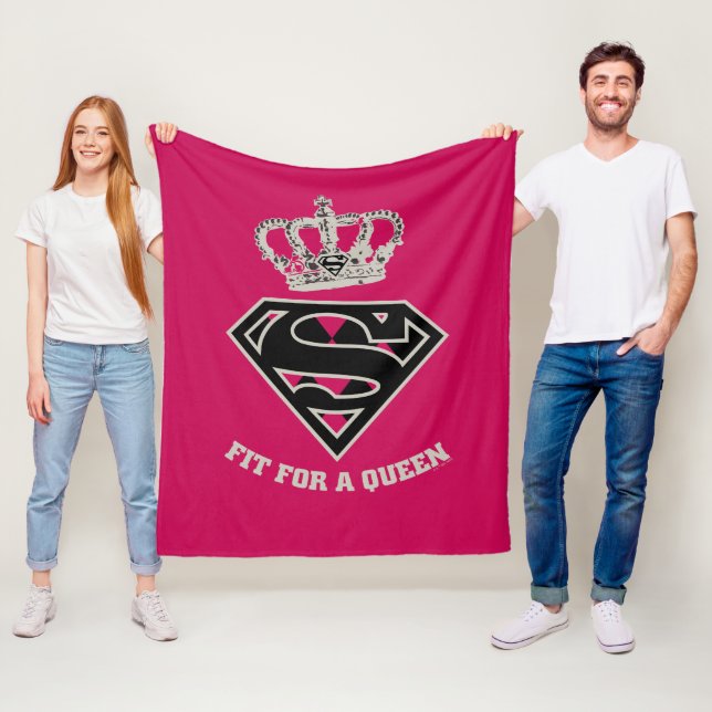 Supergirl S-Schild "Fit for a Queen" Fleecedecke (Beispiel)