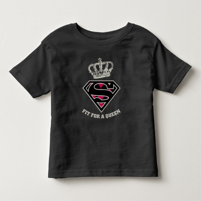 Supergirl S-Schild "Fit for a Queen" Kleinkind T-shirt (Vorderseite)