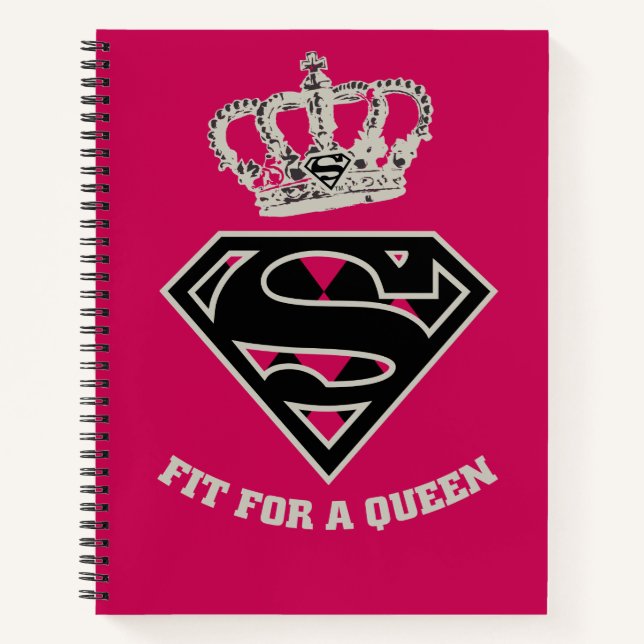 Supergirl S-Schild "Fit for a Queen" Notizbuch (Vorderseite)
