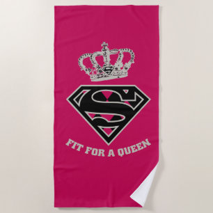 Supergirl S-Schild "Fit for a Queen" Strandtuch