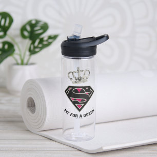 Supergirl S-Schild "Fit for a Queen" Trinkflasche