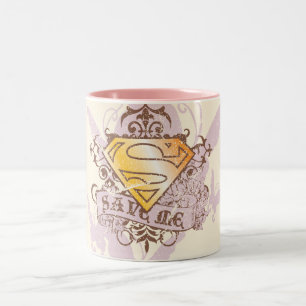 Supergirl Save Me Zweifarbige Tasse