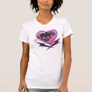 Supergirl Schädel und Blitz T-Shirt