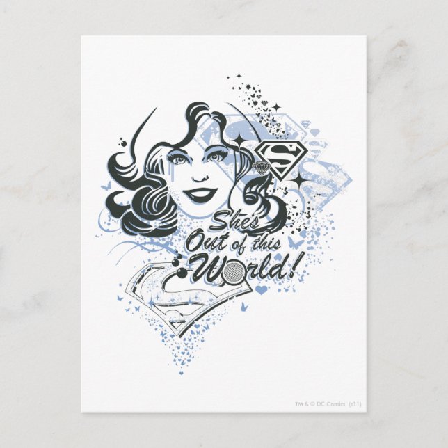 Supergirl Sie ist aus dieser Welt! Postkarte (Vorderseite)