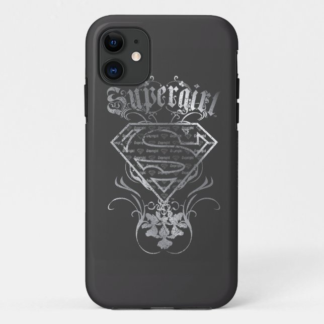 Supergirl Silver Logo Case-Mate iPhone Hülle (Rückseite)