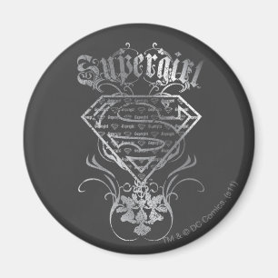 Supergirl Silver Logo Magnet