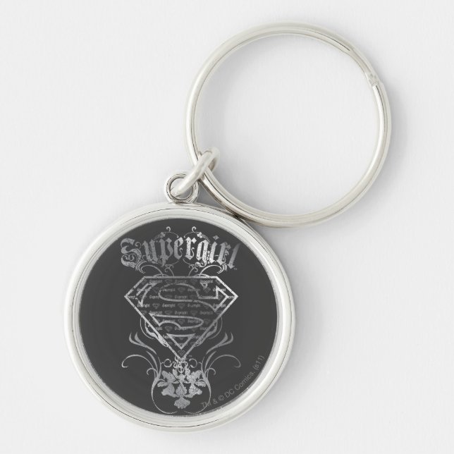 Supergirl Silver Logo Schlüsselanhänger (Vorne)