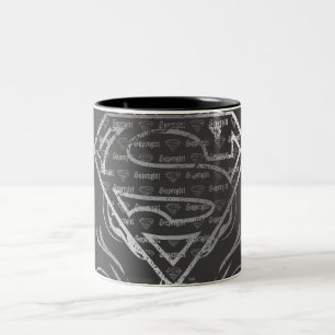 Supergirl Silver Logo Zweifarbige Tasse