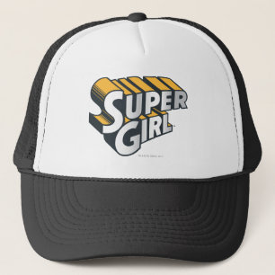 Supergirl Silver und Orange Logo Truckerkappe