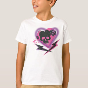 Supergirl Skulls und Blitze T-Shirt
