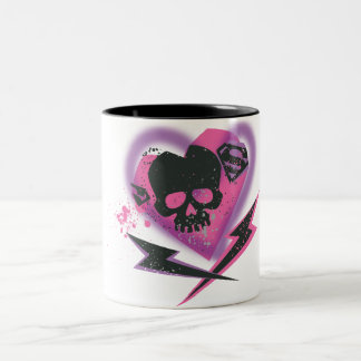 Supergirl Skulls und Blitze Zweifarbige Tasse