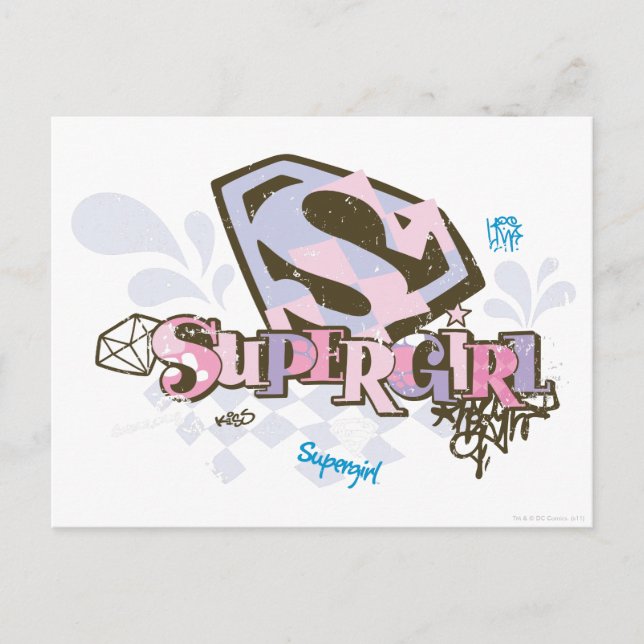 Supergirl So fabelhaft 1 Postkarte (Vorderseite)