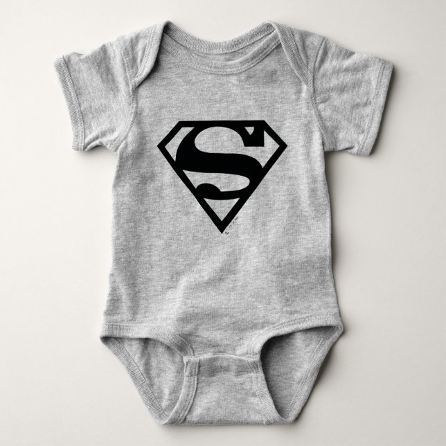 Supergirl Solid S-Shield Baby Strampler (Vorderseite)