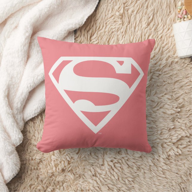 Supergirl Solid S-Shield Kissen (Decke)
