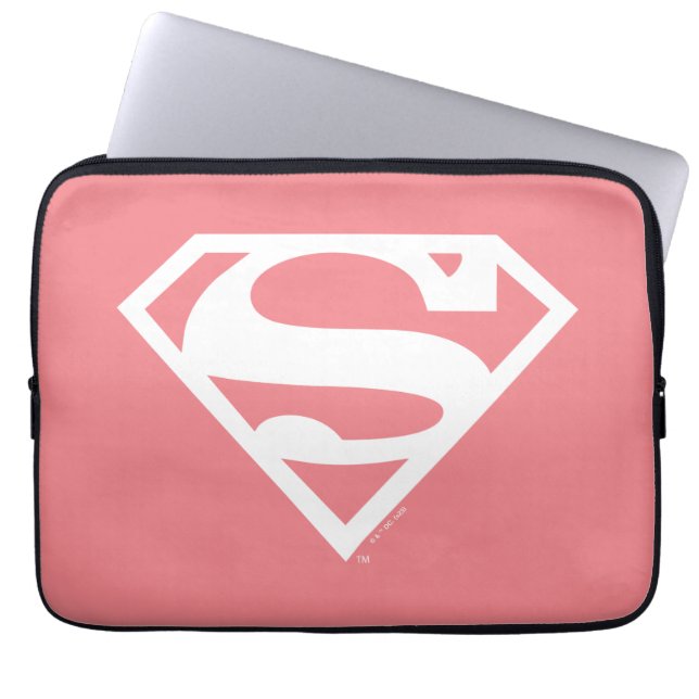 Supergirl Solid S-Shield Laptopschutzhülle (Vorderseite)