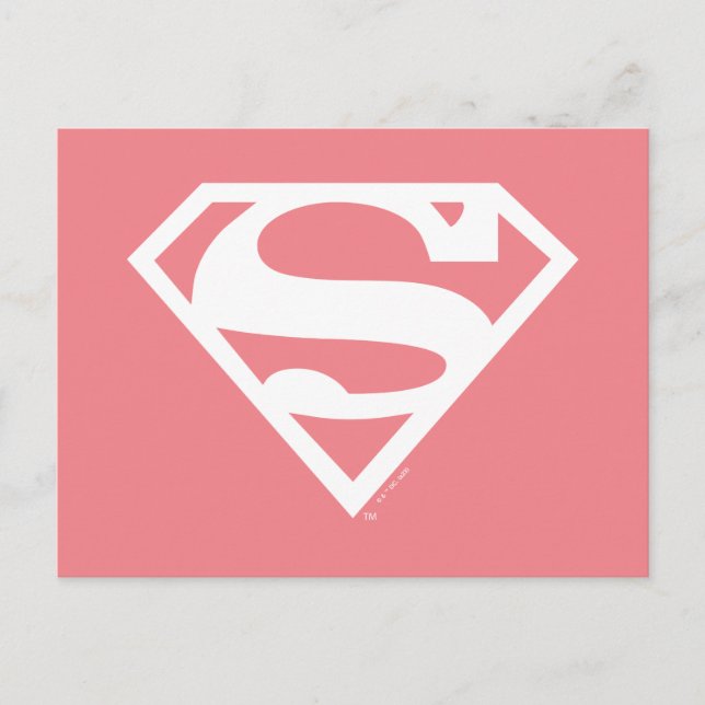 Supergirl Solid S-Shield Postkarte (Vorderseite)